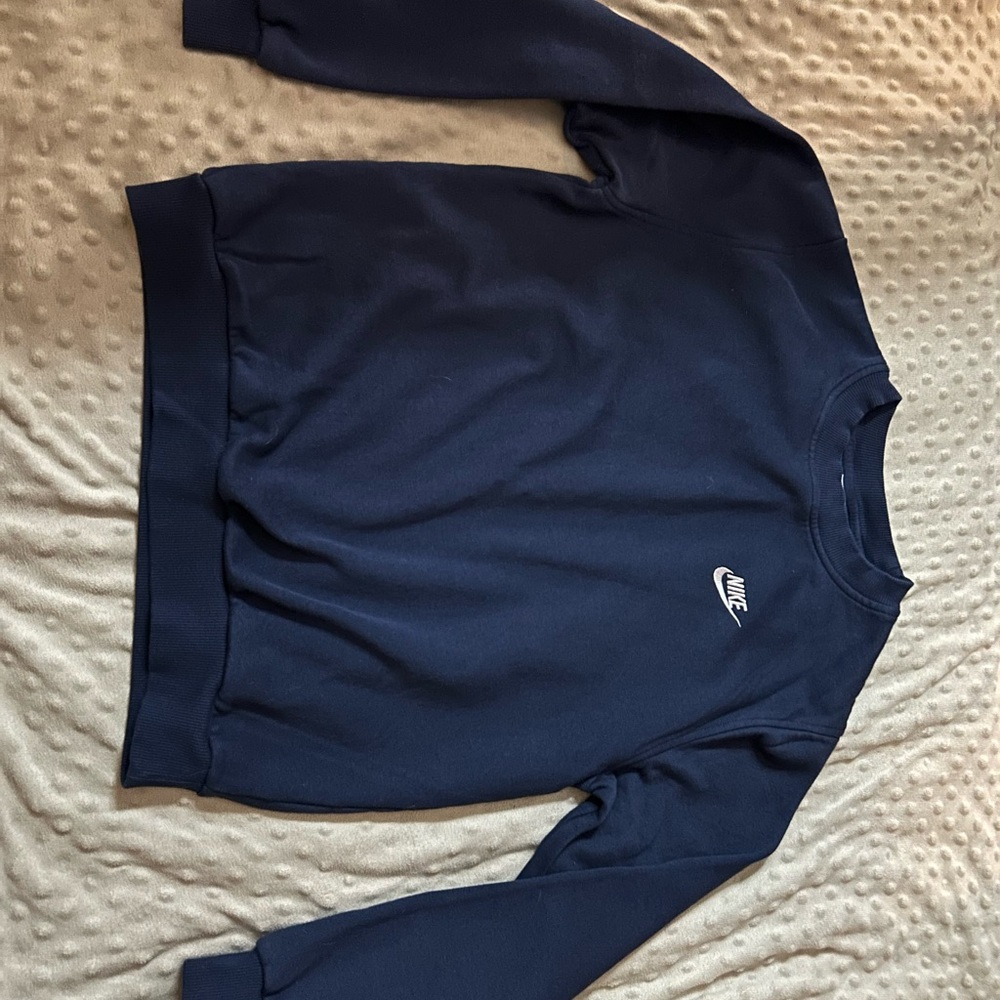 Nike Men's Dark Blue Crewneck Sweater